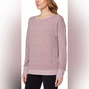 Mondetta Women's Lightweight Printed‎ Sweatshirt Pullover Top Medium Long Sleeve